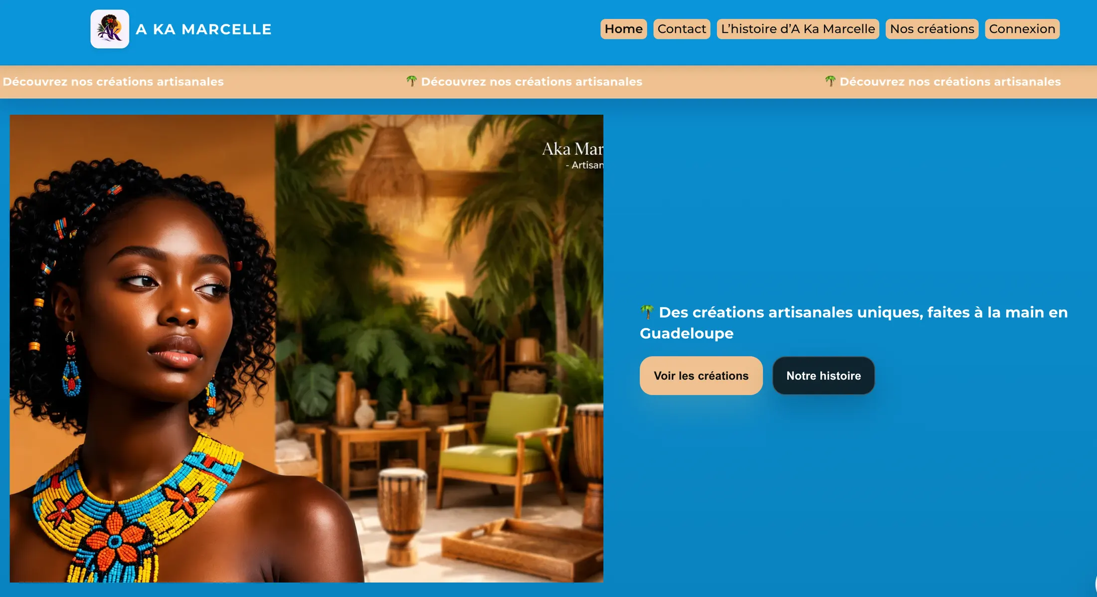 🏝️ Aka Marcel  – Boutique artisanale